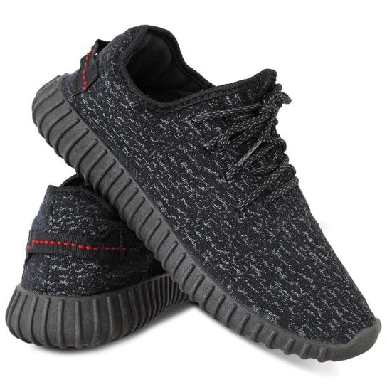 Tenis Masculino Sapatenis Yzy Kazup Super Leve - Preto Menor preço em Tenis Masculino Sapatenis Yzy Kazup Super Leve - Preto