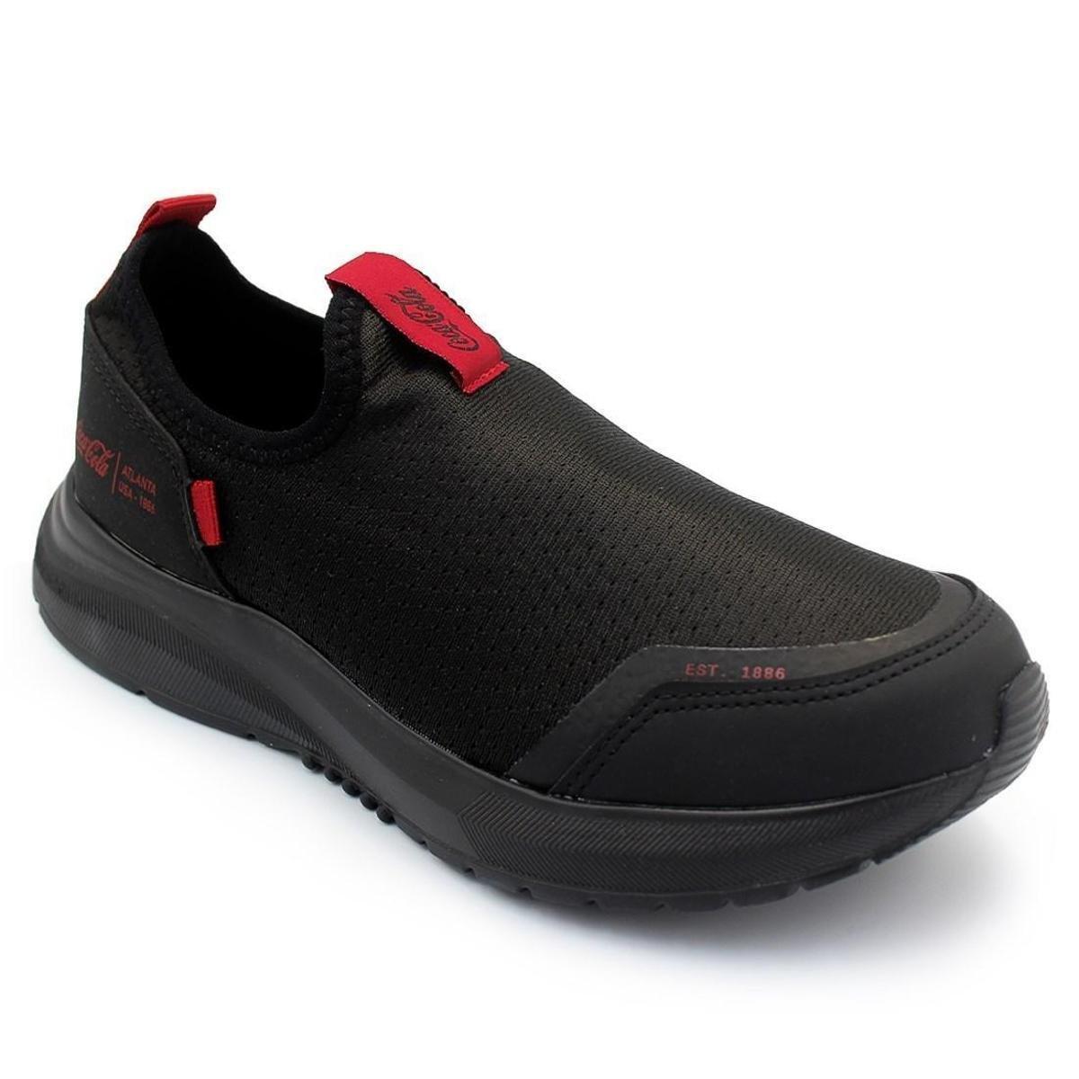 Tenis masculino sem cadarço Coca Cola X-fly Line Cc1938 - Preto | Netshoes