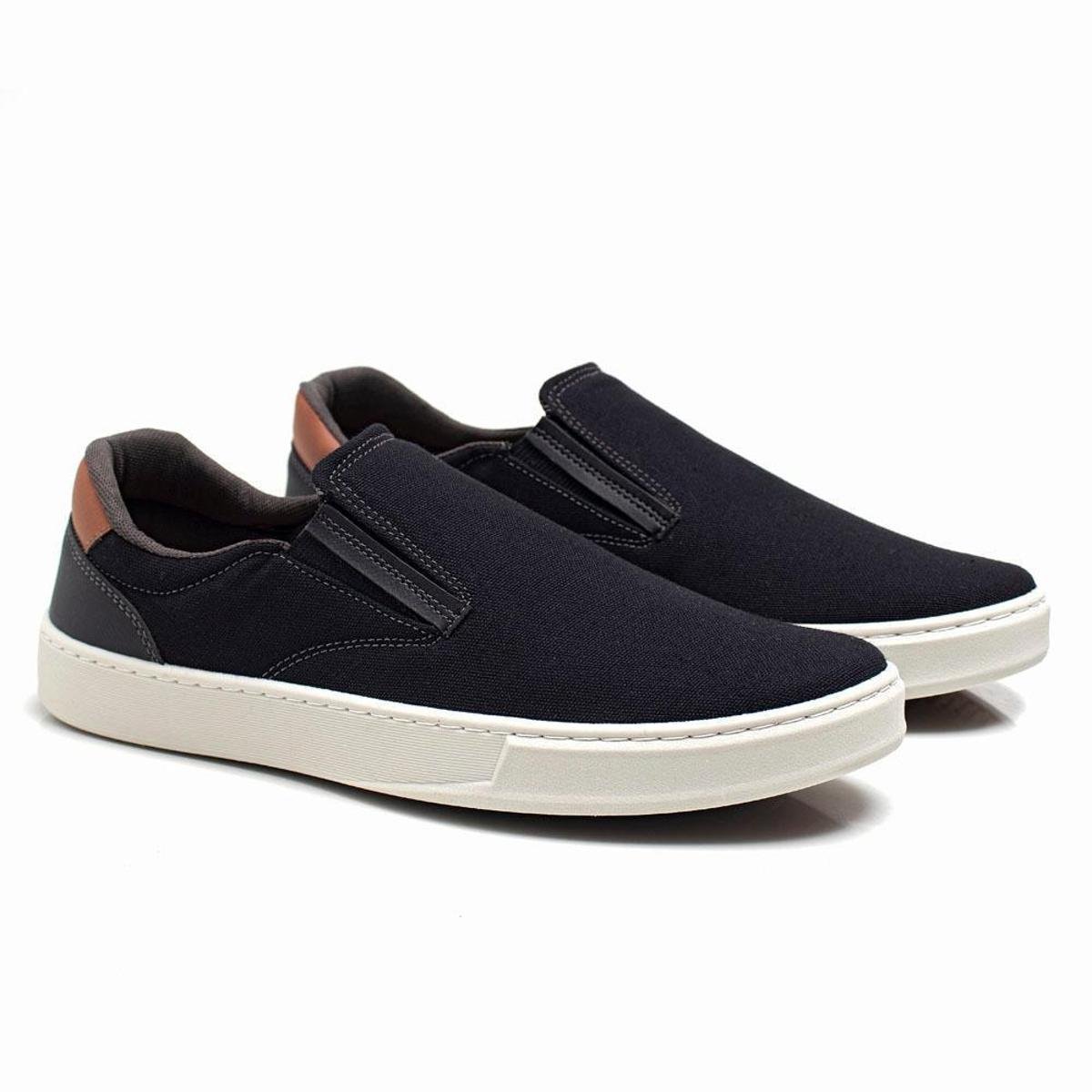 Tênis Masculino Slip On Dia a Dia Conforto Estilo Macio Menor preço em Tênis Masculino Slip On Dia a Dia Conforto Estilo Macio