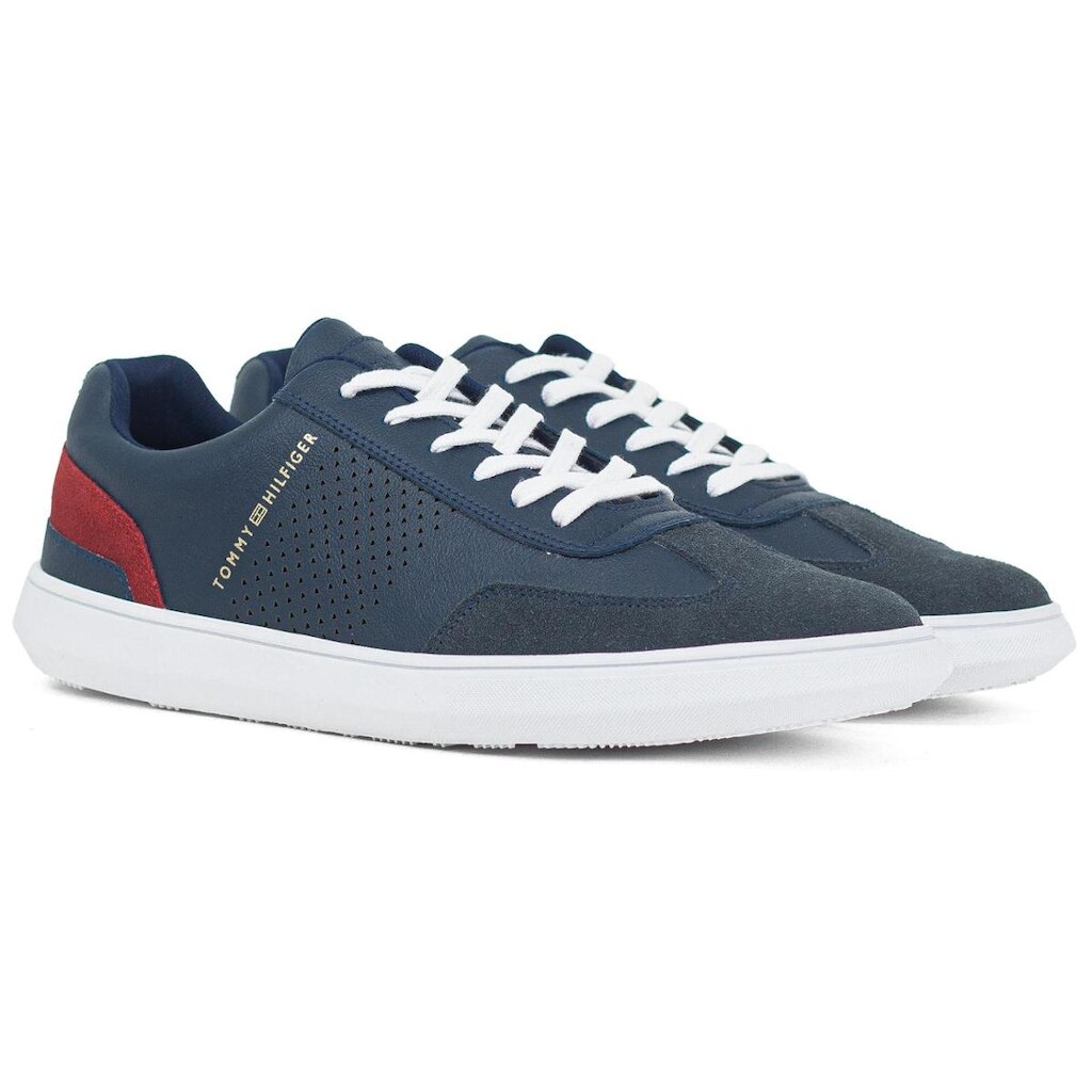 Tênis Masculino Tommy Hilfiger Casual Daniel 23 Couro Confortável Original 04491