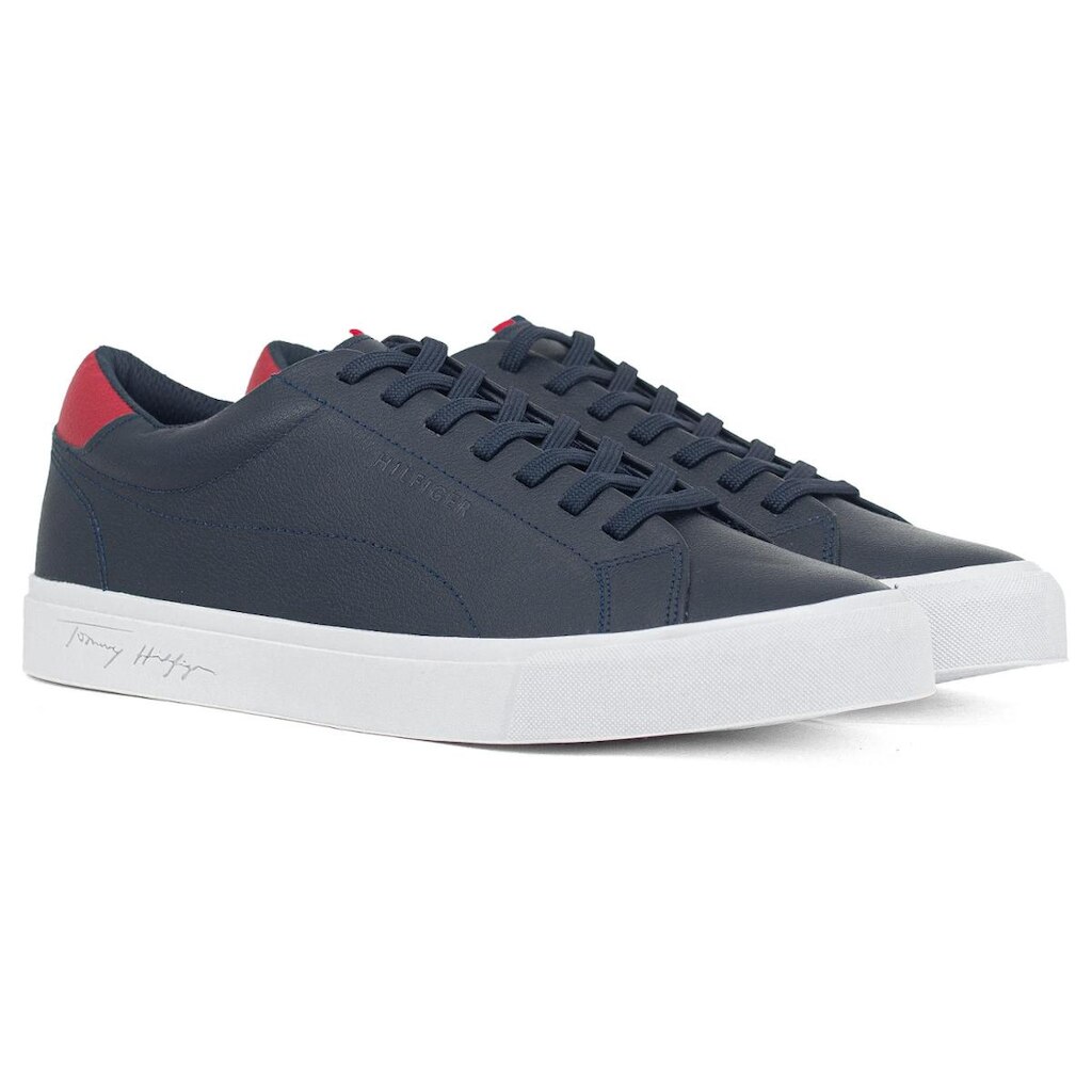 Tênis Masculino Tommy Hilfiger Clássico Greg 1A Couro Premium Original 04171