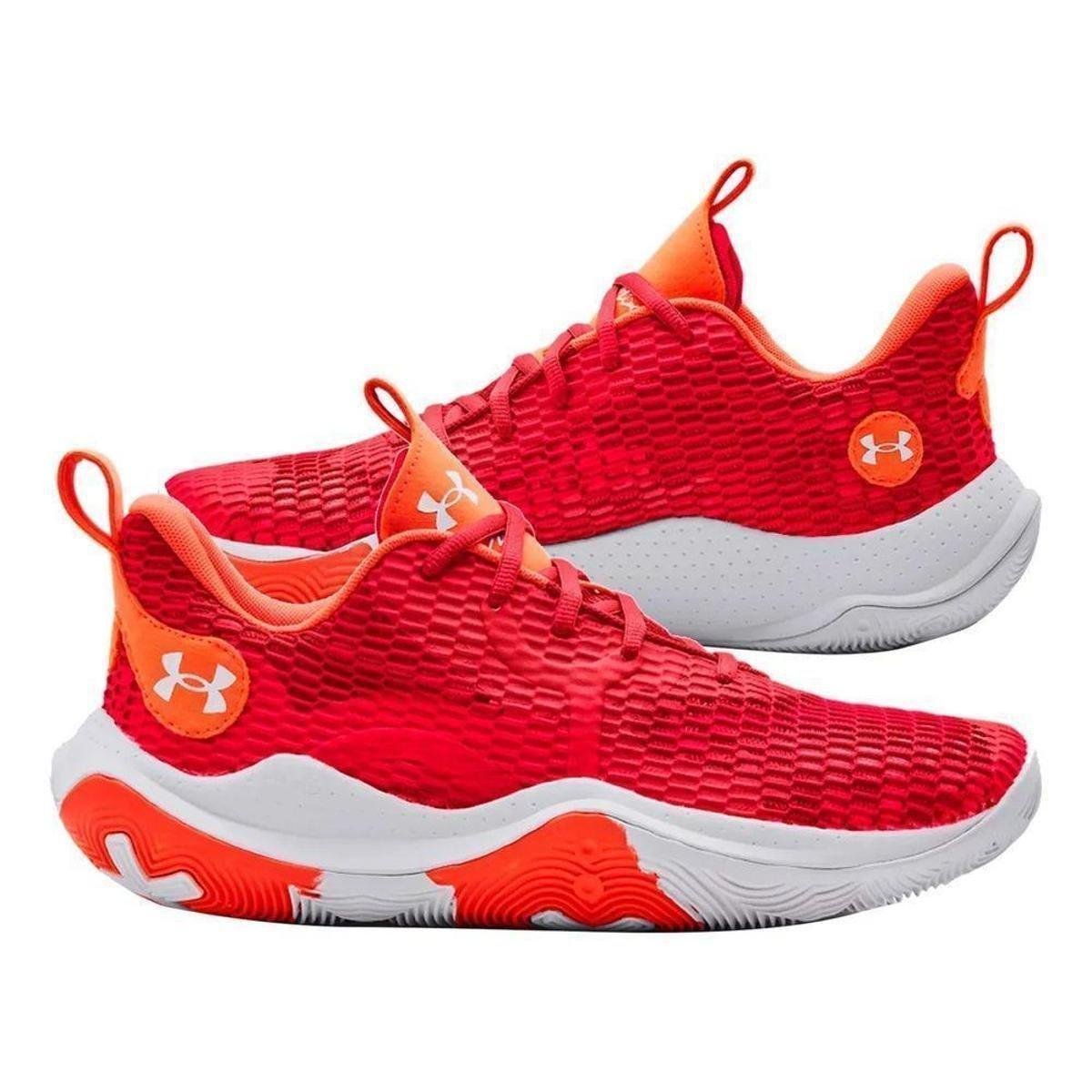 Tenis Masculino Under Armour Basket Spawn 3 45 vermelho Vermelho
