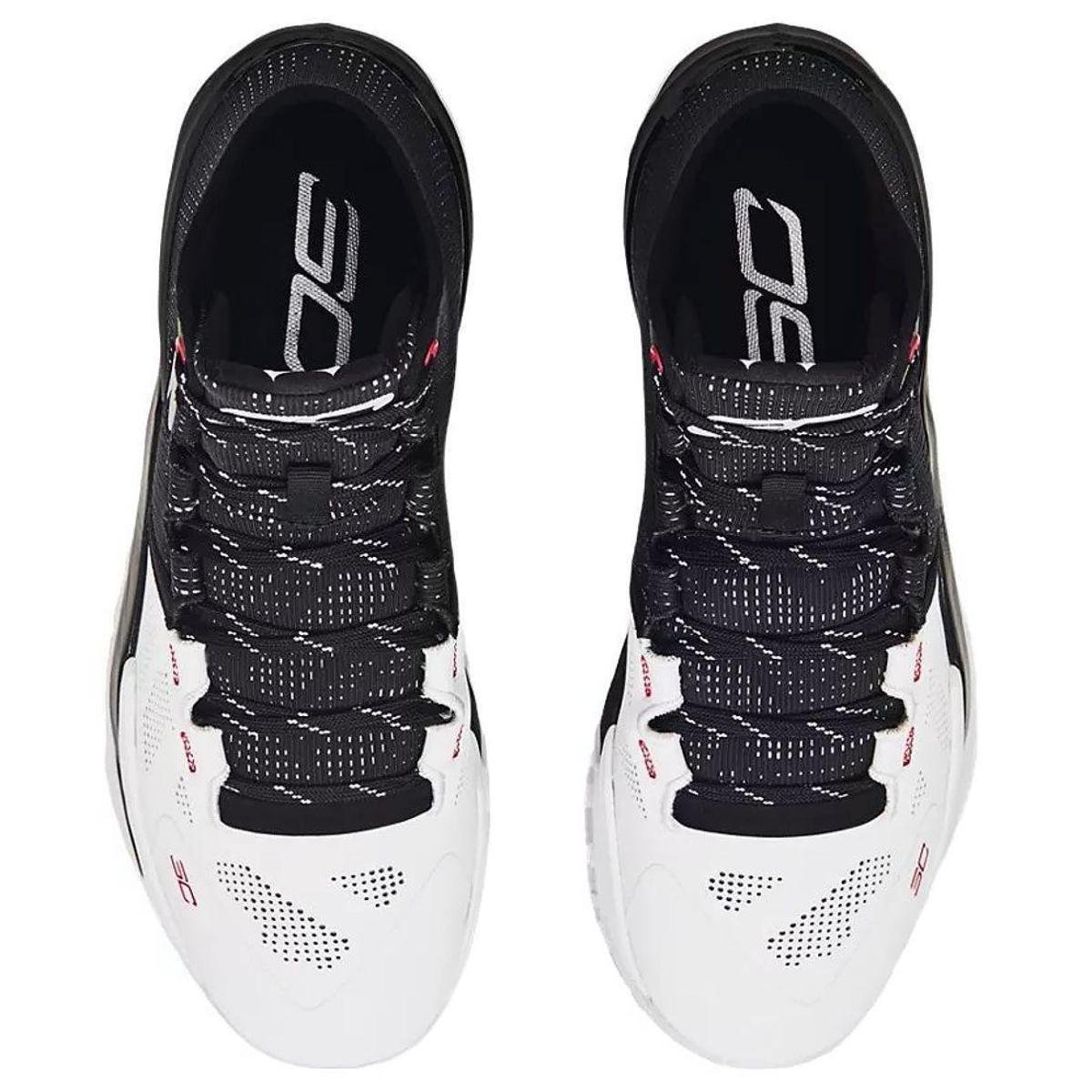 Tênis Masculino Under Armour de Basquete Curry 2 Nm - Branco+Preto