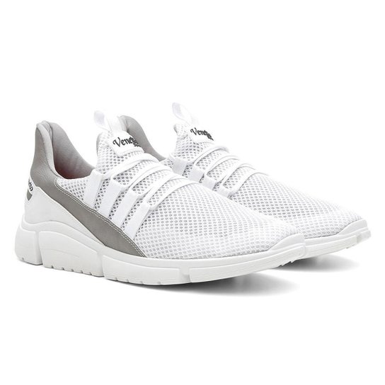 Tênis Masculino Venetto Academia Fitness Leve Confortável - Branco Menor preço em Tênis Masculino Venetto Academia Fitness Leve Confortável - Branco