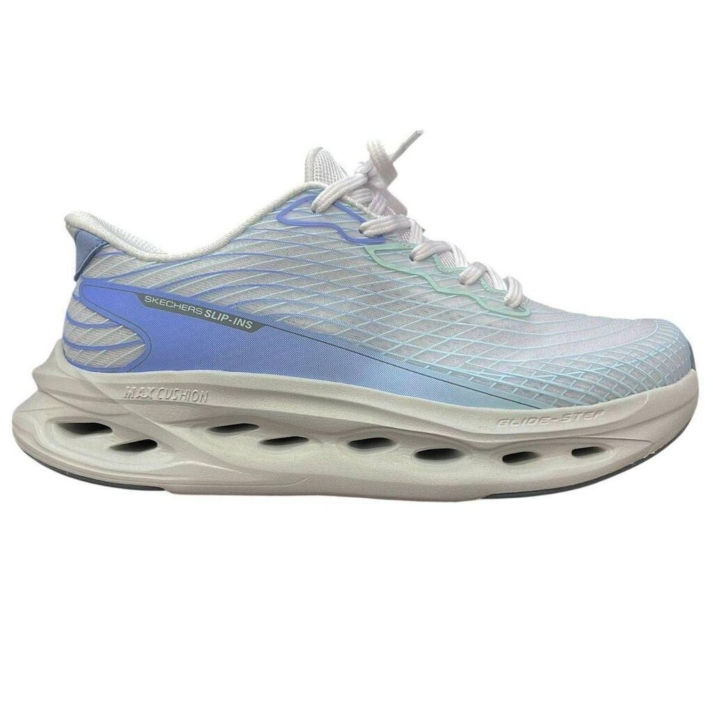 TENIS MAX CUSHIONING GLIDE STEP 129404-WMNT - AZUL CLARO/BRANCO 38
