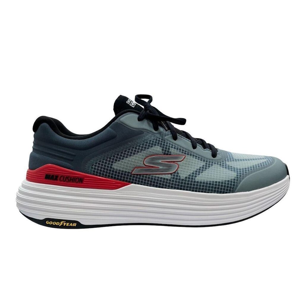 TENIS MAX CUSHIONING SUSPENSION 220932-SLT - CINZA/VERMELHO 38