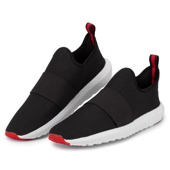 Tênis Meia Esportivo Calce Fácil Confortável para Caminhadas e Academia - Preto Menor preço em Tênis Meia Esportivo Calce Fácil Confortável para Caminhadas e Academia - Preto