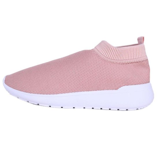 Tenis Meia Feminino Calce Facil Respiravel Espumado Caminhada Conforto Leve - Rosa Menor preço em Tenis Meia Feminino Calce Facil Respiravel Espumado Caminhada Conforto Leve - Rosa