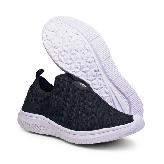 Tênis Meia Feminino Moda Confortável Caminhar Trabalhar Leve - Preto+Branco Menor preço em Tênis Meia Feminino Moda Confortável Caminhar Trabalhar Leve - Preto+Branco