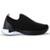 Tênis Meia Feminino Preto Liso Calce Fácil Flex Ultra Conforto Fit Max Lig Shoes - Preto+Branco