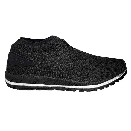 Tênis Meia Masculino Casual Calce Fácil Com Elástico - - Preto Menor preço em Tênis Meia Masculino Casual Calce Fácil Com Elástico - - Preto