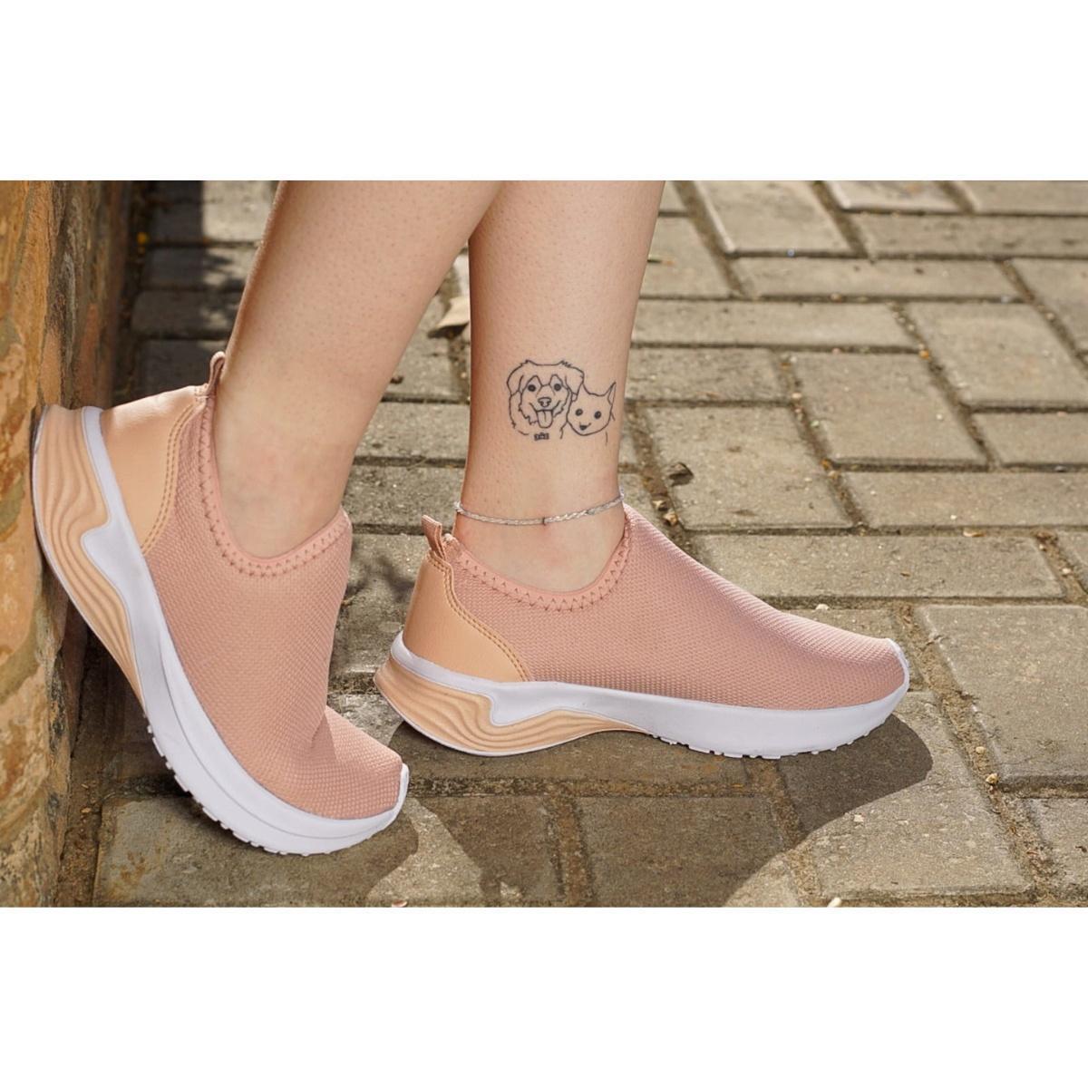 Tênis Meia On Step Academia Slip-On sem Cadarço Menor preço em Tênis Meia On Step Academia Slip-On sem Cadarço