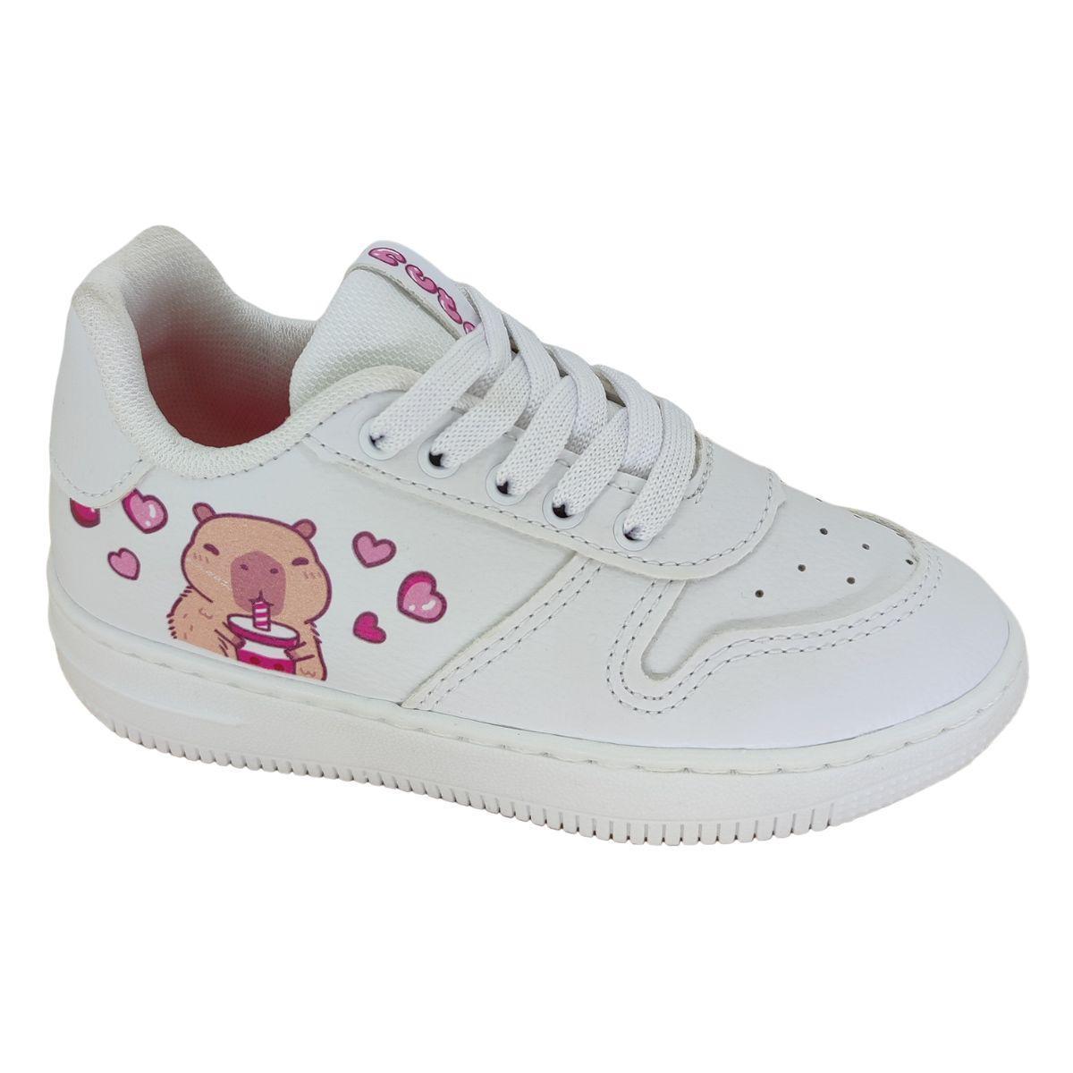 Tênis Minipé Capivara Cute MP2540S - juvenil - Branco | Netshoes
