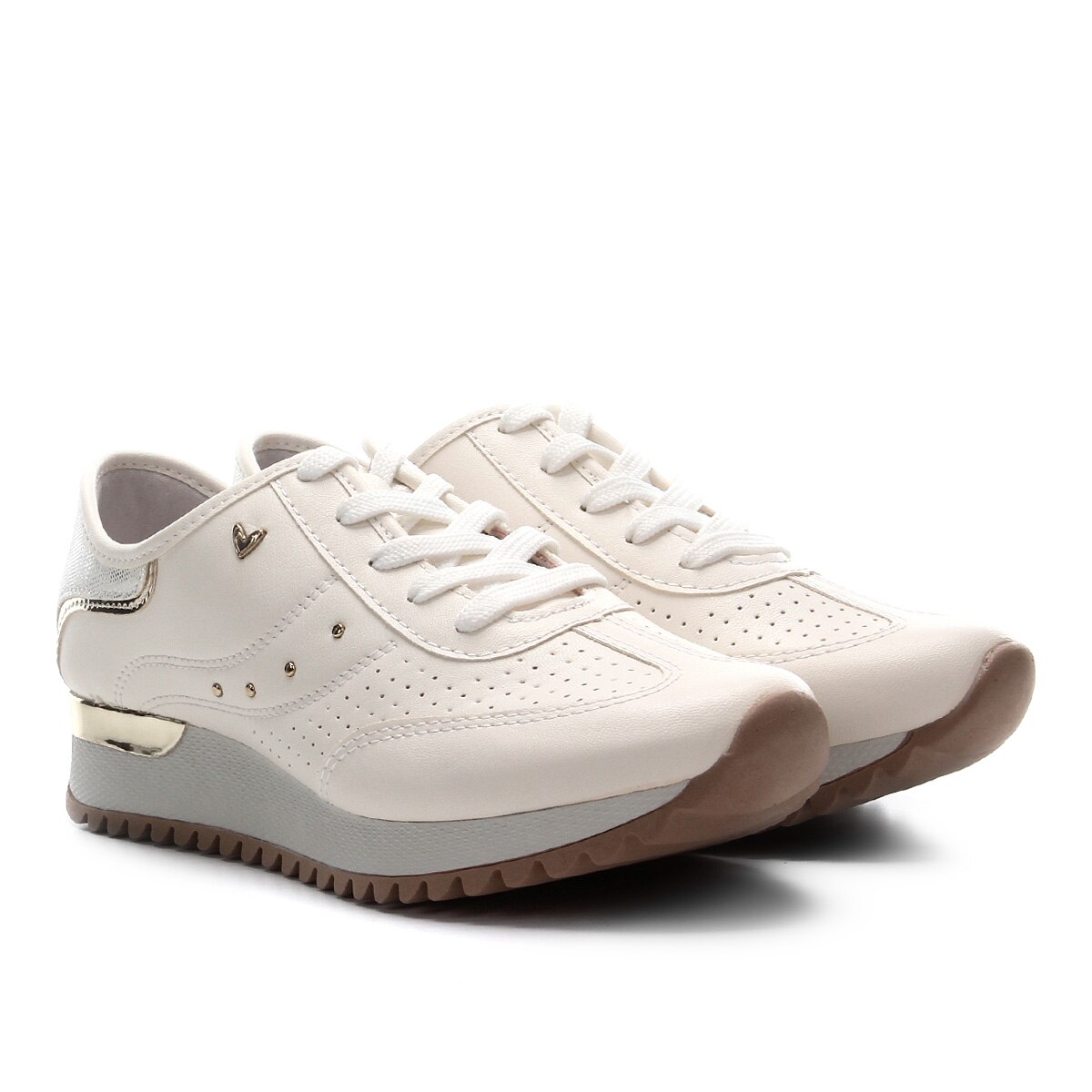 Tênis Mississipi Jogging Recortes Feminino - Branco | Netshoes