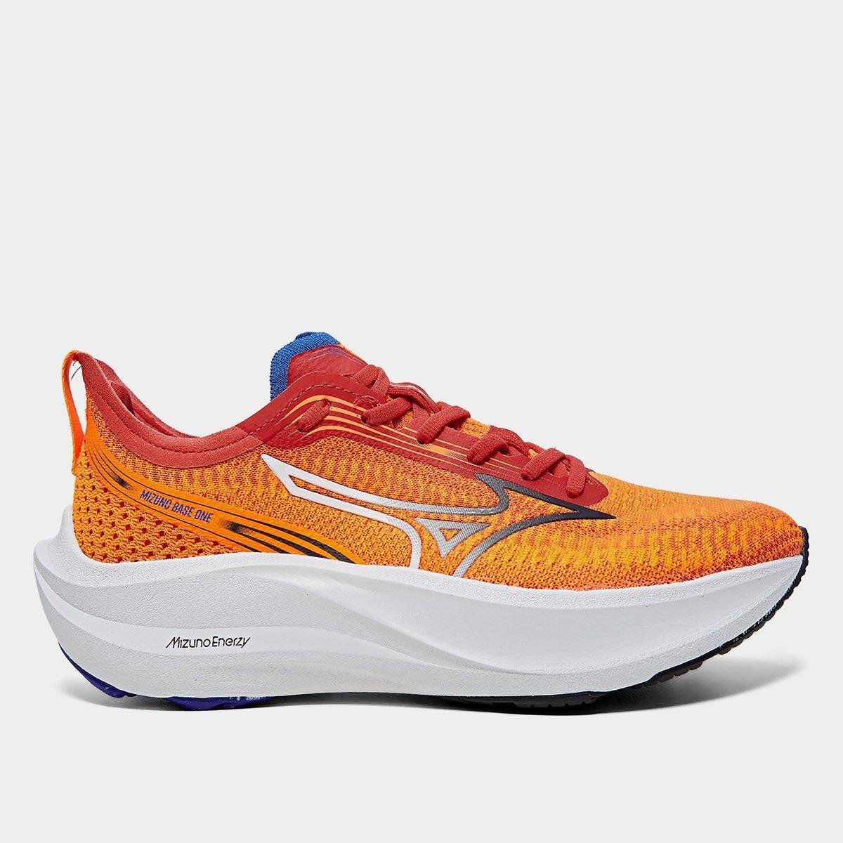 Tênis Mizuno Base One Masculino Laranja+Vermelho Netshoes