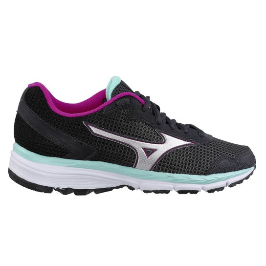 Tênis Mizuno Brave 2 Feminino - Grafite e Preto Menor preço em Tênis Mizuno Brave 2 Feminino - Grafite e Preto