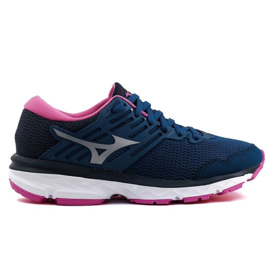 Tenis Mizuno Hawk 3 - Azul+Rosa Menor preço em Tenis Mizuno Hawk 3 - Azul+Rosa