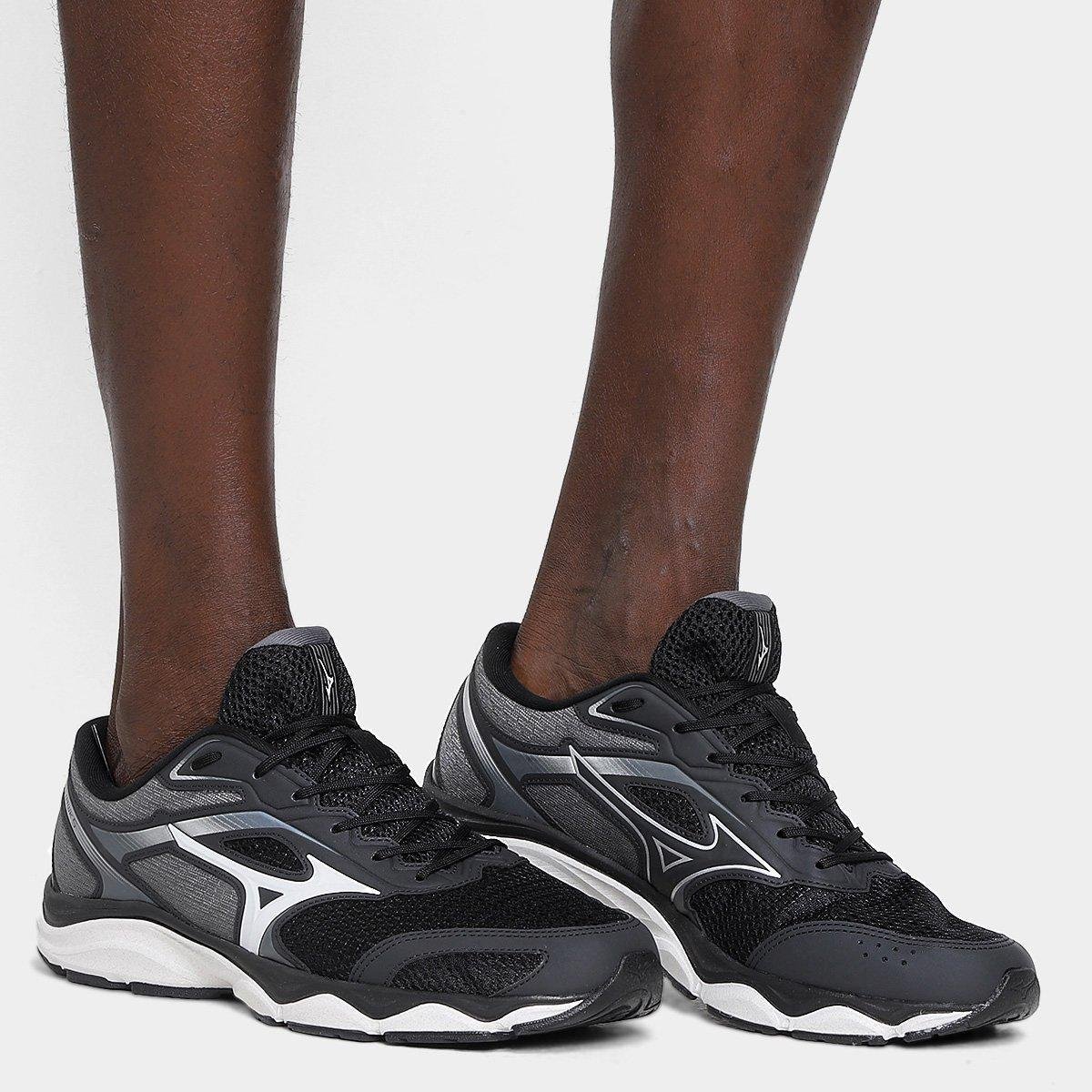 Tênis Mizuno Hawk Masculino Preto+Branco Netshoes