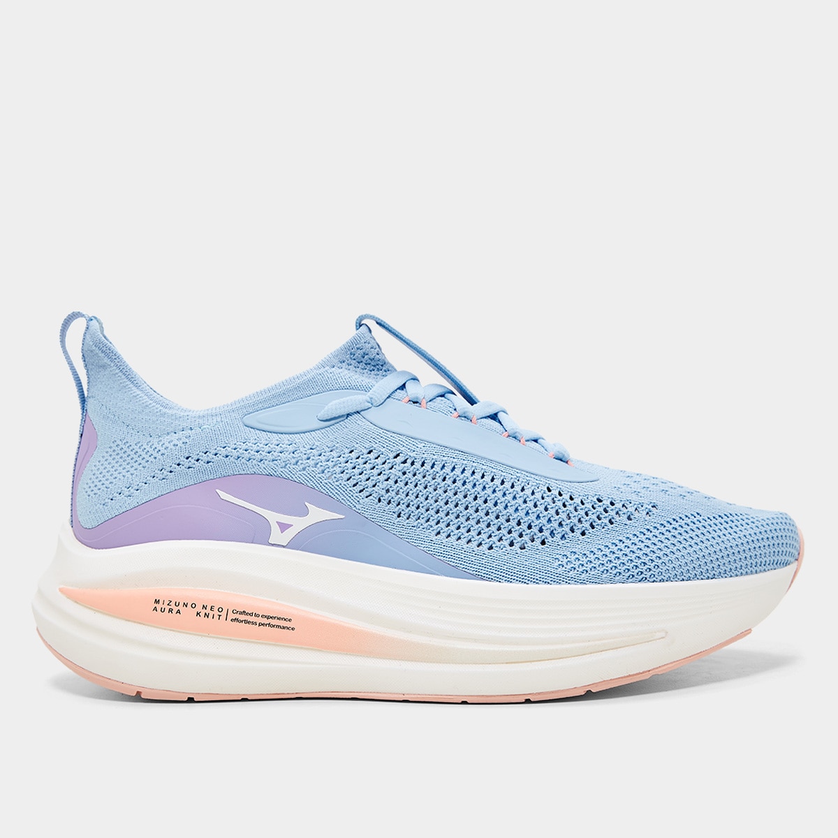 Tenis Mizuno Neo Aura Knit Feminino Azul Claro