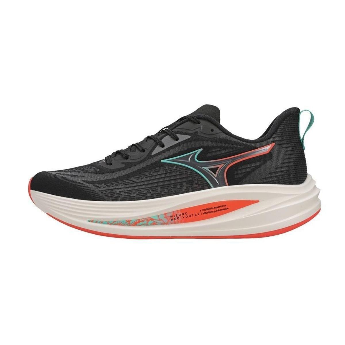 TENIS MIZUNO NEO VORTEX MASCULINO - Preto+Laranja | Netshoes