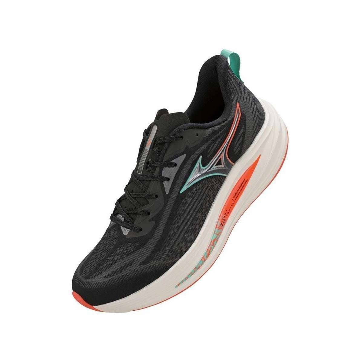 TENIS MIZUNO NEO VORTEX MASCULINO - Preto+Laranja | Netshoes