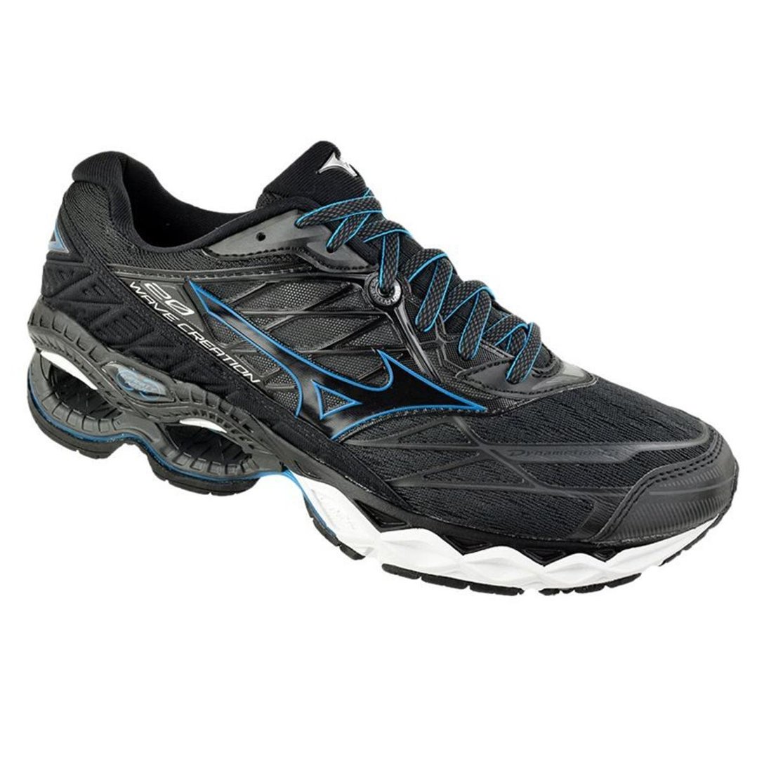 Tênis Mizuno Wave Creation 20 Masculino Preto+Azul Netshoes