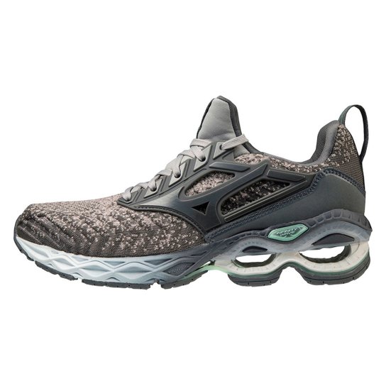 Tênis Mizuno Wave Creation Waveknit 2 Feminino - Cinza Claro Menor preço em Tênis Mizuno Wave Creation Waveknit 2 Feminino - Cinza Claro