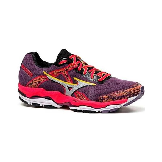 Tênis Mizuno Wave Enigma Running W Roxo+Rosa Netshoes