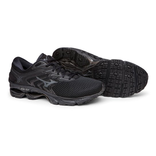 Tênis Mizuno Wave Guardian 2 - Preto Menor preço em Tênis Mizuno Wave Guardian 2 - Preto