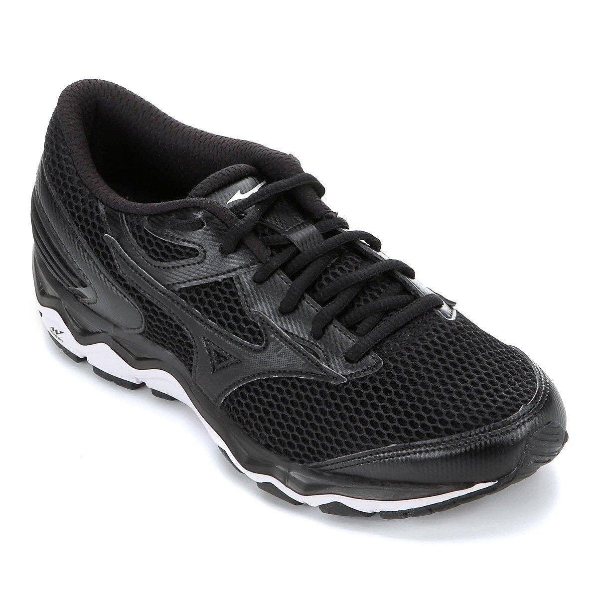 mizuno feminino preto e branco