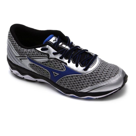 Tenis Mizuno Wave Hawk Masculino - Prata e Azul é ruim? Tenis Mizuno Wave Hawk Masculino - Prata e Azul é boa?