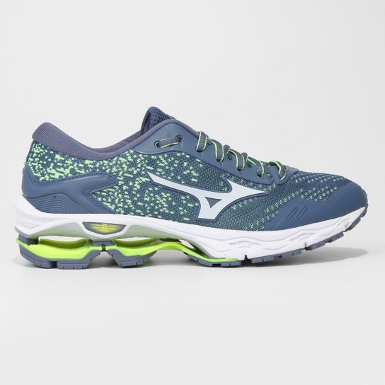 Tênis Mizuno Wave Invictus 2 Masculino - Azul+Verde é boa?