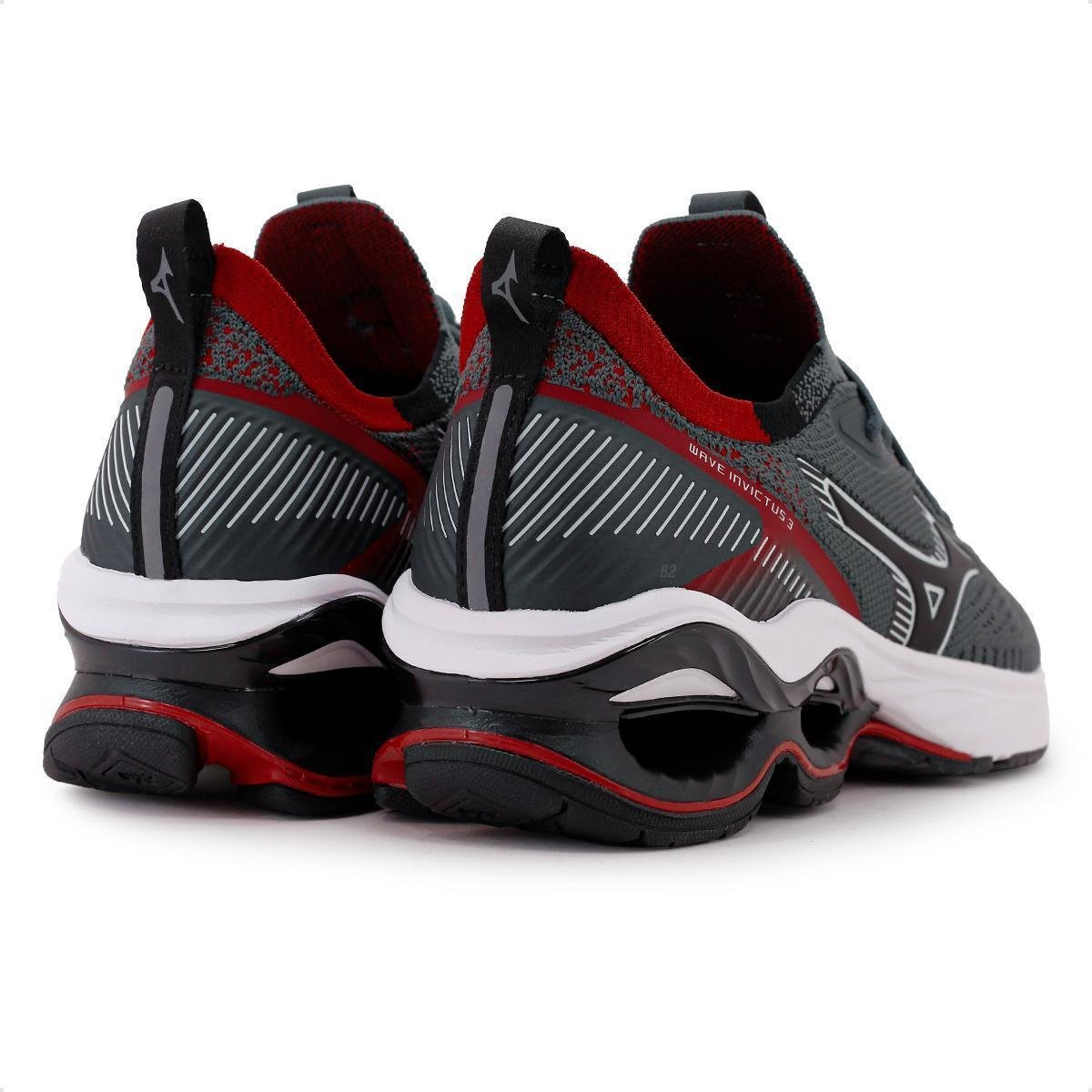Tênis Mizuno Wave Invictus 3 Masculino - Chumbo | Netshoes