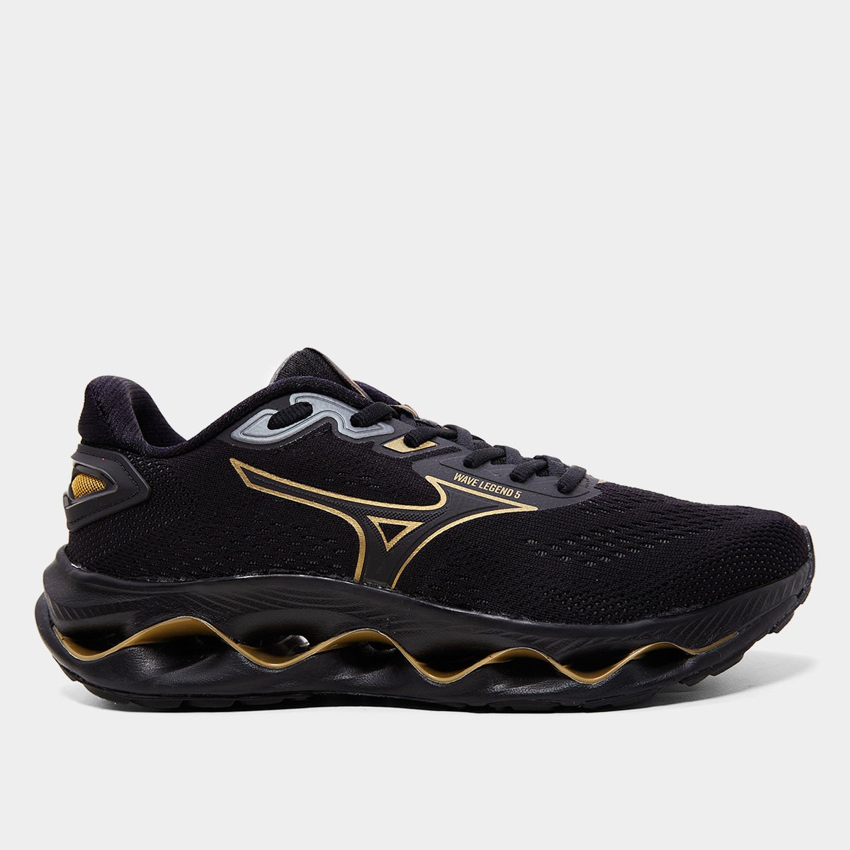 Tênis Mizuno Wave Prophecy 13 Masculino - Preto+Laranja Escuro