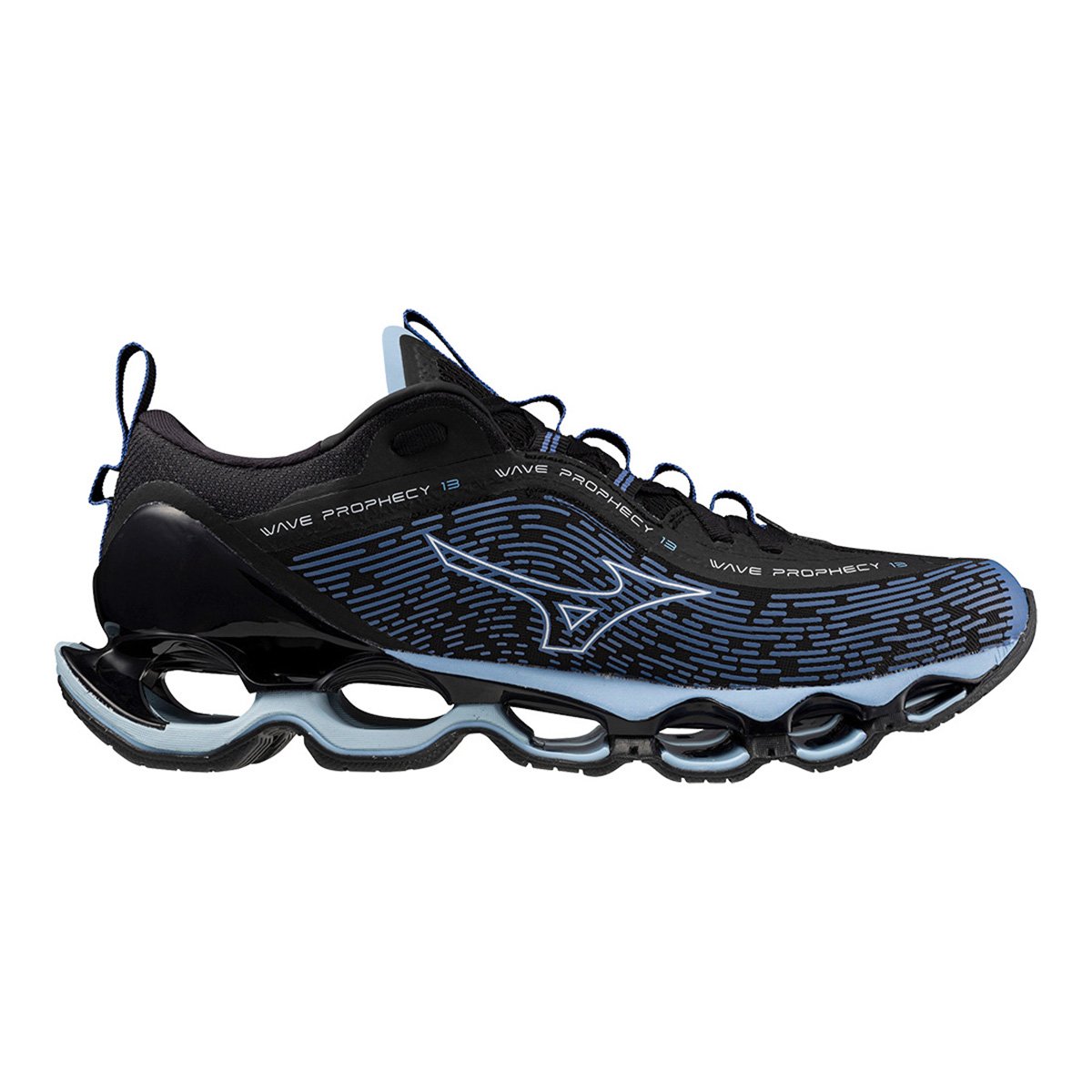 Tênis Mizuno Wave Prophecy 13 Masculino Preto+Azul Netshoes