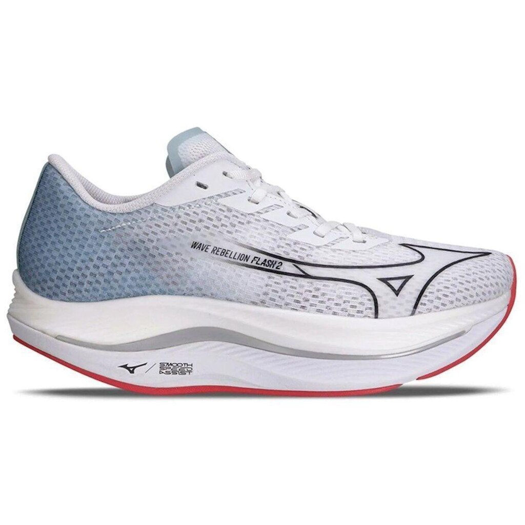 Tênis Mizuno Wave Rebellion Flash 2 Feminino - Branco e Azul 39