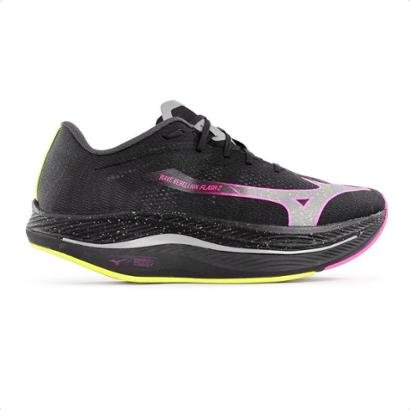 Tênis Mizuno Wave Rebellion Flash 2 Masculino - Preto+Rosa | Netshoes
