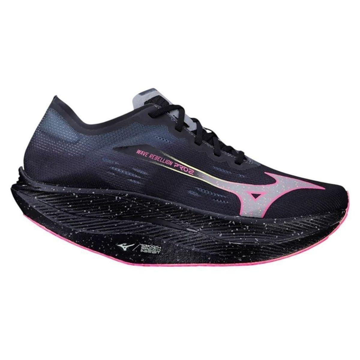 Tênis Mizuno Wave Rebellion Pro 2 Masculino - Preto 42