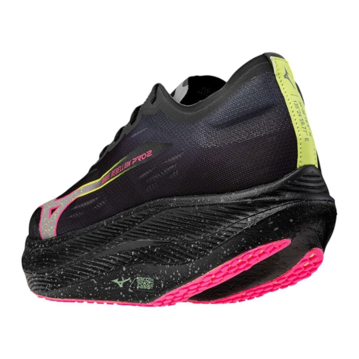 Tênis Mizuno Wave Rebellion Pro 2 Masculino - Preto | Netshoes