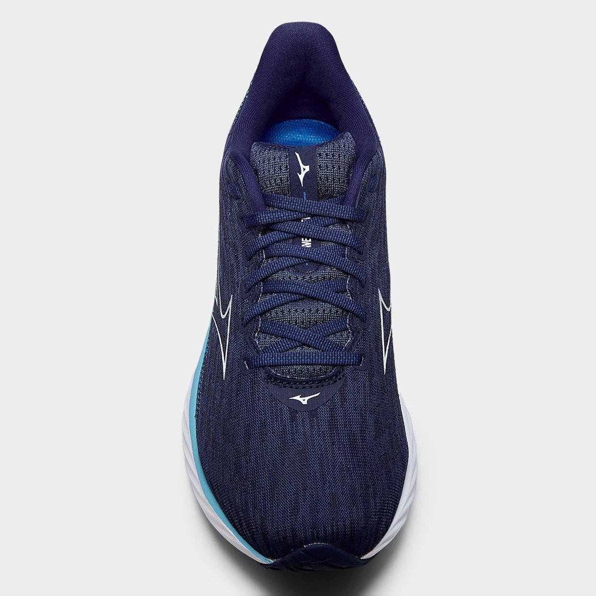 Tênis Mizuno Wave Rider 28 - Marinho+Branco | Netshoes