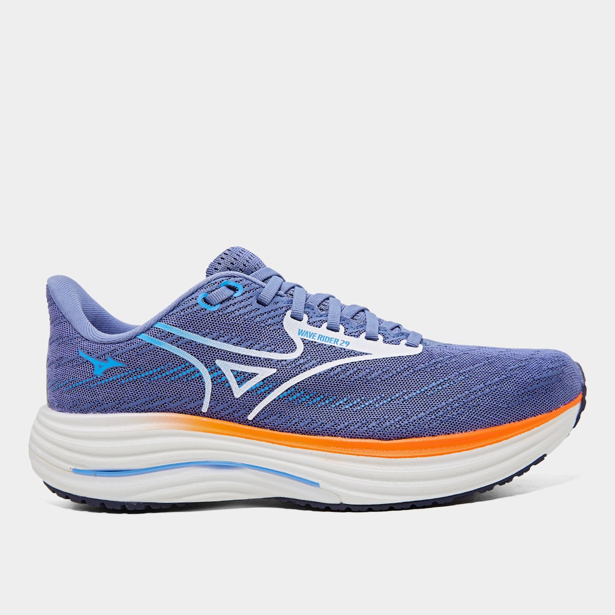 Tenis Mizuno Wave Rider 29 Masculino Cinza Branco
