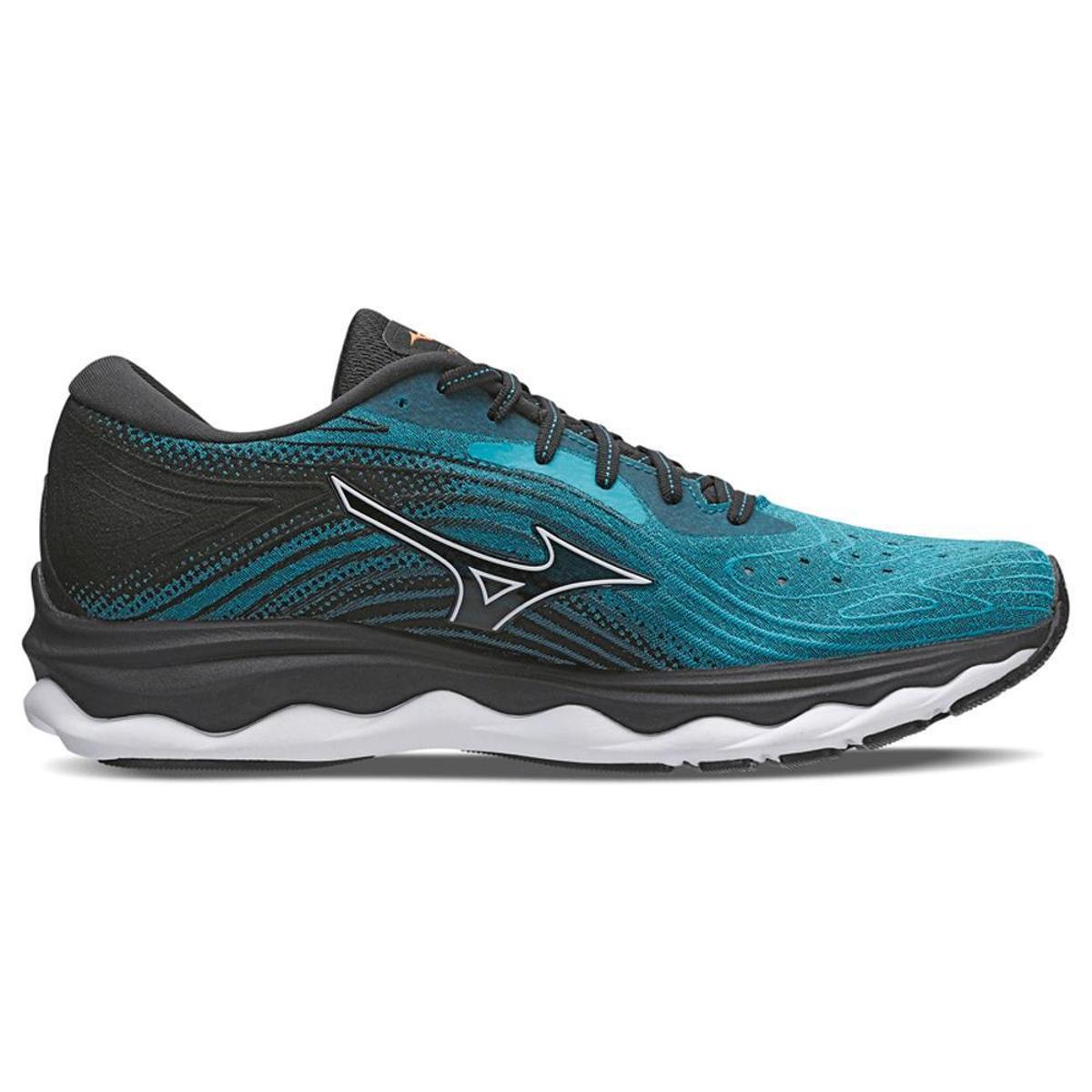 Tênis Mizuno Wave Sky 6 - Masculino - 43 - Azul/Preto Menor preço em Tênis Mizuno Wave Sky 6 - Masculino - 43 - Azul/Preto