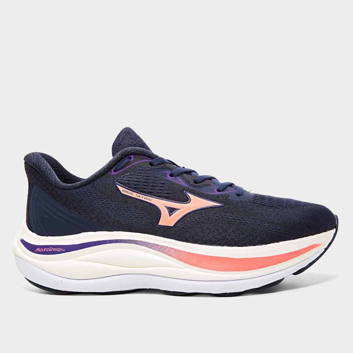 Tenis Mizuno Wave Skyway Feminino Azul Rosa