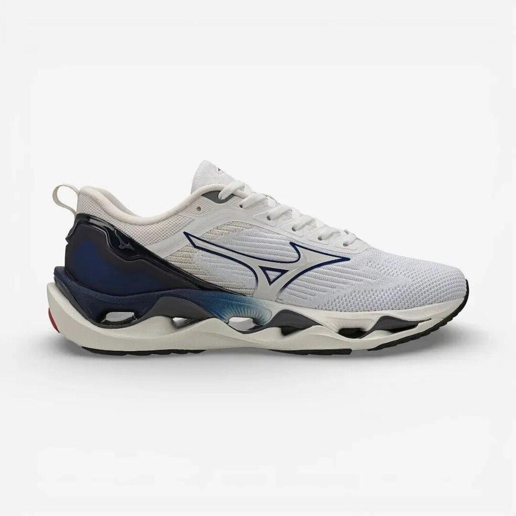 Tênis Mizuno Wave Stratos 3 - Masculino - 38 - Branco-Marinho