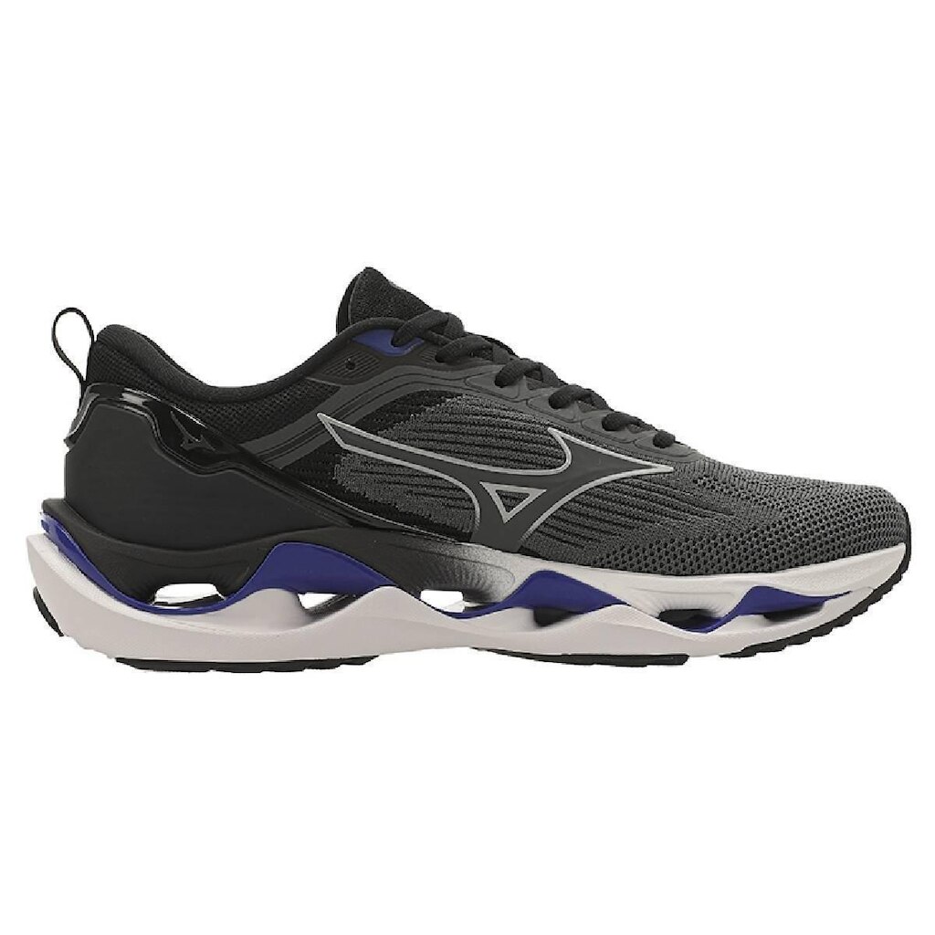 Tênis Mizuno Wave Stratos 3 - Masculino - 40 - Cinza-Azul