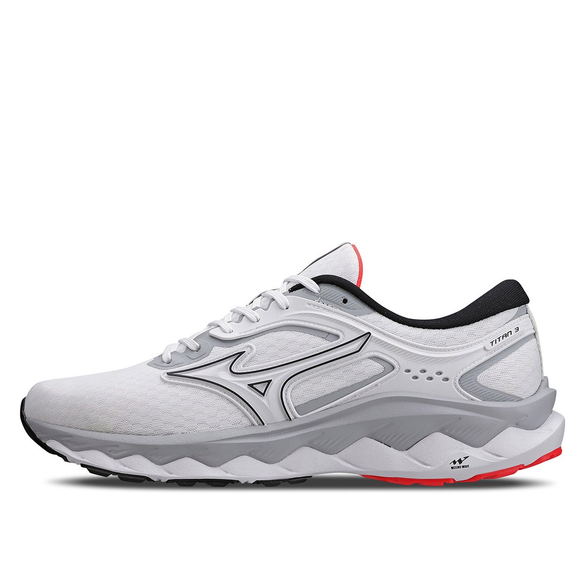 Tênis Mizuno Wave Titan Masculino Off White+Preto Netshoes