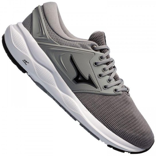Tênis Mizuno Wave Titan Masculino - Cinza+Branco Menor preço em Tênis Mizuno Wave Titan Masculino - Cinza+Branco