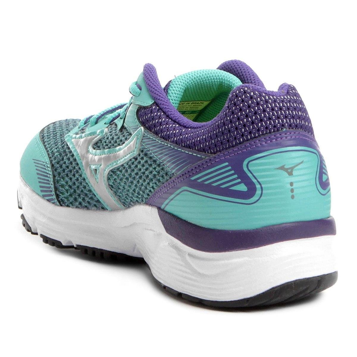 Mizuno Wing N Feminino Tênis Mizuno Wing N Feminino Verde+Roxo