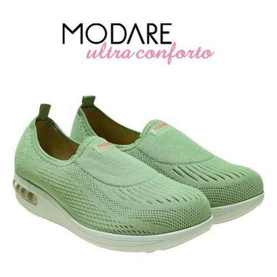 Tênis Modare Feminino Ultraconforto Ortopédico Esporão Preto