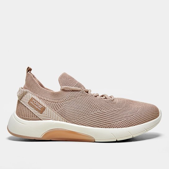 Tênis Modare Gaspea Knit Feminino - Bege Menor preço em Tênis Modare Gaspea Knit Feminino - Bege